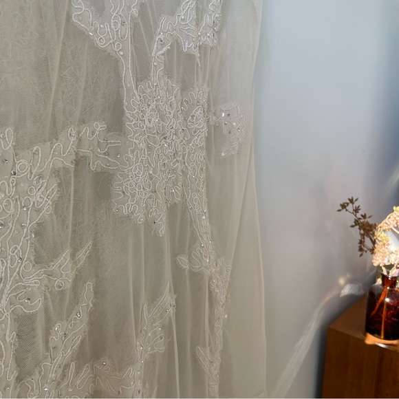 Vintage 90s Newport News Sheer Slip Dress - Picture 9 of 16